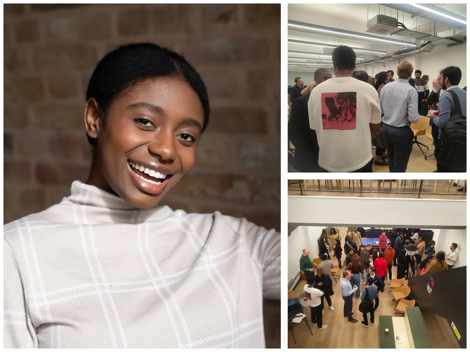 Georgina Appeagyei and attendees networking at the Black Valley event